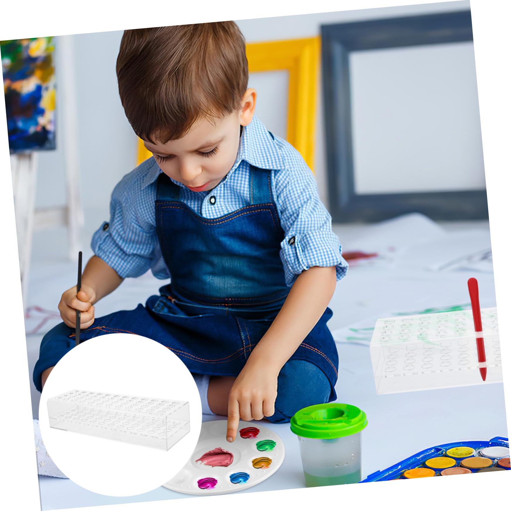 TOPPERFUN 3piezas Organizador De Escritorio Para Bolígrafos y Lápices Soporte De Exhibición Para Unidades Para Almacenar y Mostrar Crayones y Pinceles Casa