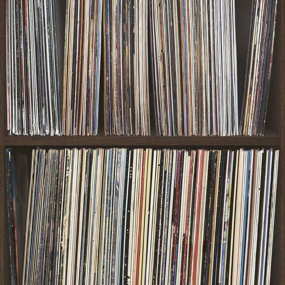 Galerie Wallpaper - Vintage LP Wallpaper - Multicolour