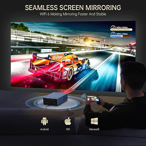 Miniatura 5 de XIDU Proyector portátil con WIFI y Bluetooth Metal2000ANSI1080P nativofundición inalámbricaenfoque eléctricoKeystone automático Proyector de