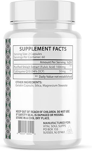 Miniatura 2 de Shilajit, 1000 mg Shilajit puro orgánico del Himalaya, suplemento Shilajit, Shilajit para hombres, cápsulas de Shilajit, Shilajit puro de 120