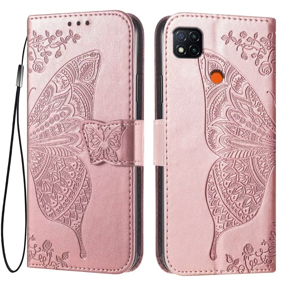 RankOne Custodia Portafoglio in Pelle per Redmi 9A / Redmi