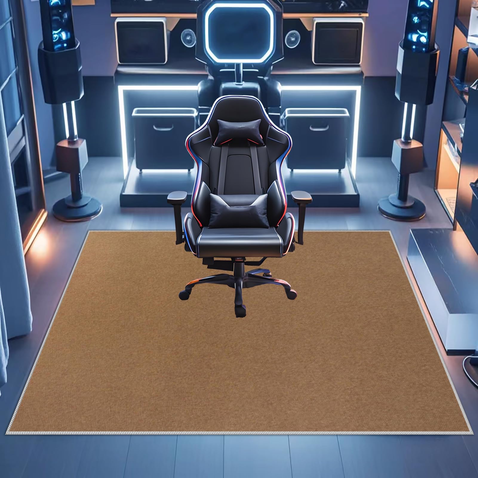 100 x 120 cm Alfombra para Silla de Oficina para Suelos Duros Parquet Laminado y Azulejos Alfombra Gaming Suelo, Alfombrilla Protector Suelo Silla Ruedas, Alfombras de Escritorio