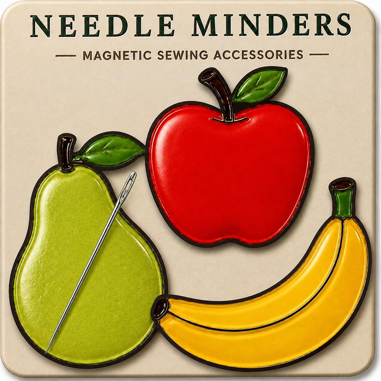 Kraftex Magnetic Needle Minder. Needleminder for Embroidery &amp; Sewing. Cute Needlepoint Accessories. Magnetic Needle Holder for Cross Stitch. Cute Magnet Pin Gift