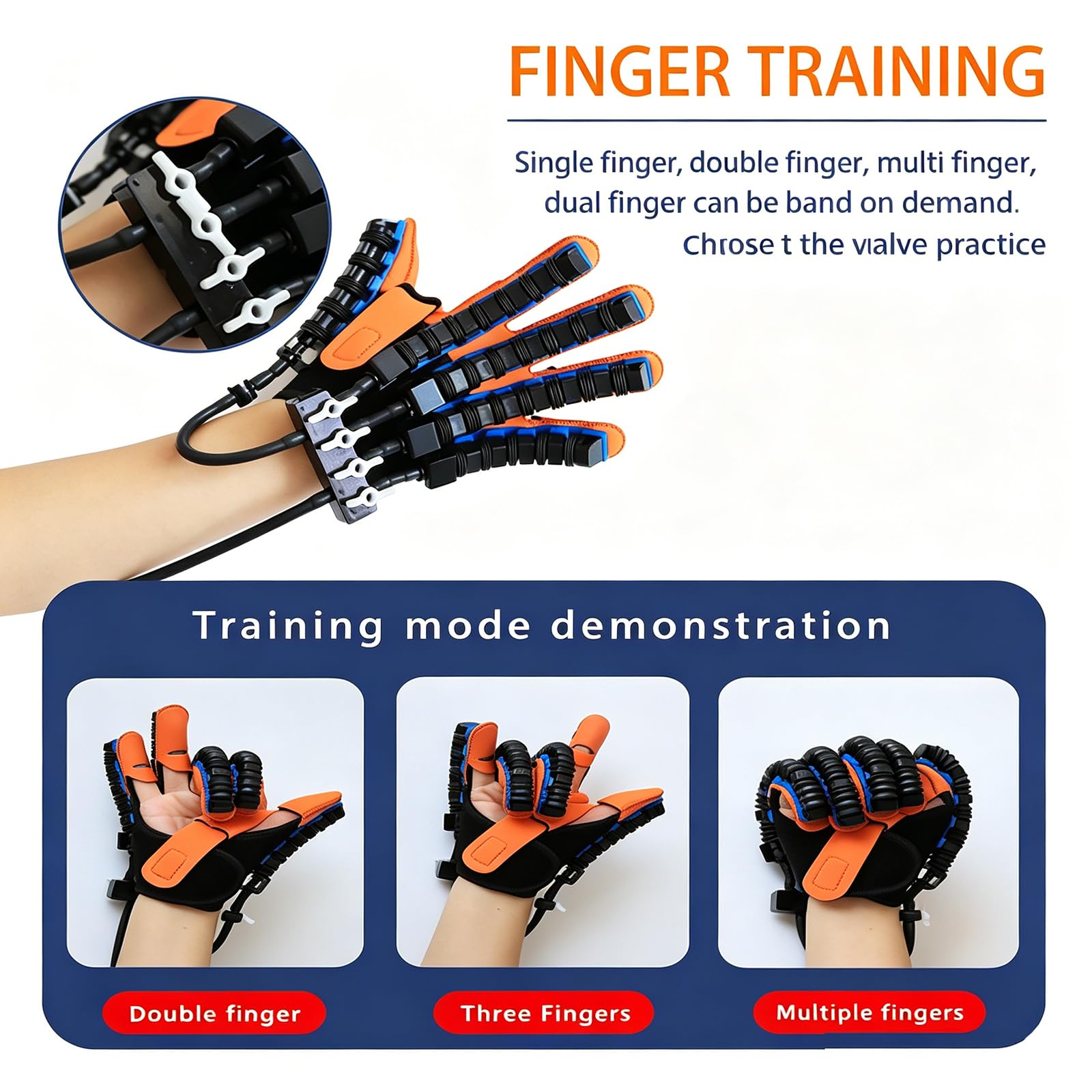 Guantes Robóticos De Rehabilitación para El Hogar, Rehabilitación Robótica De Mano para Accidentes Cerebrovasculares, Guante De Terapia para Dedos, Equipo De Recuperación Left Hand S