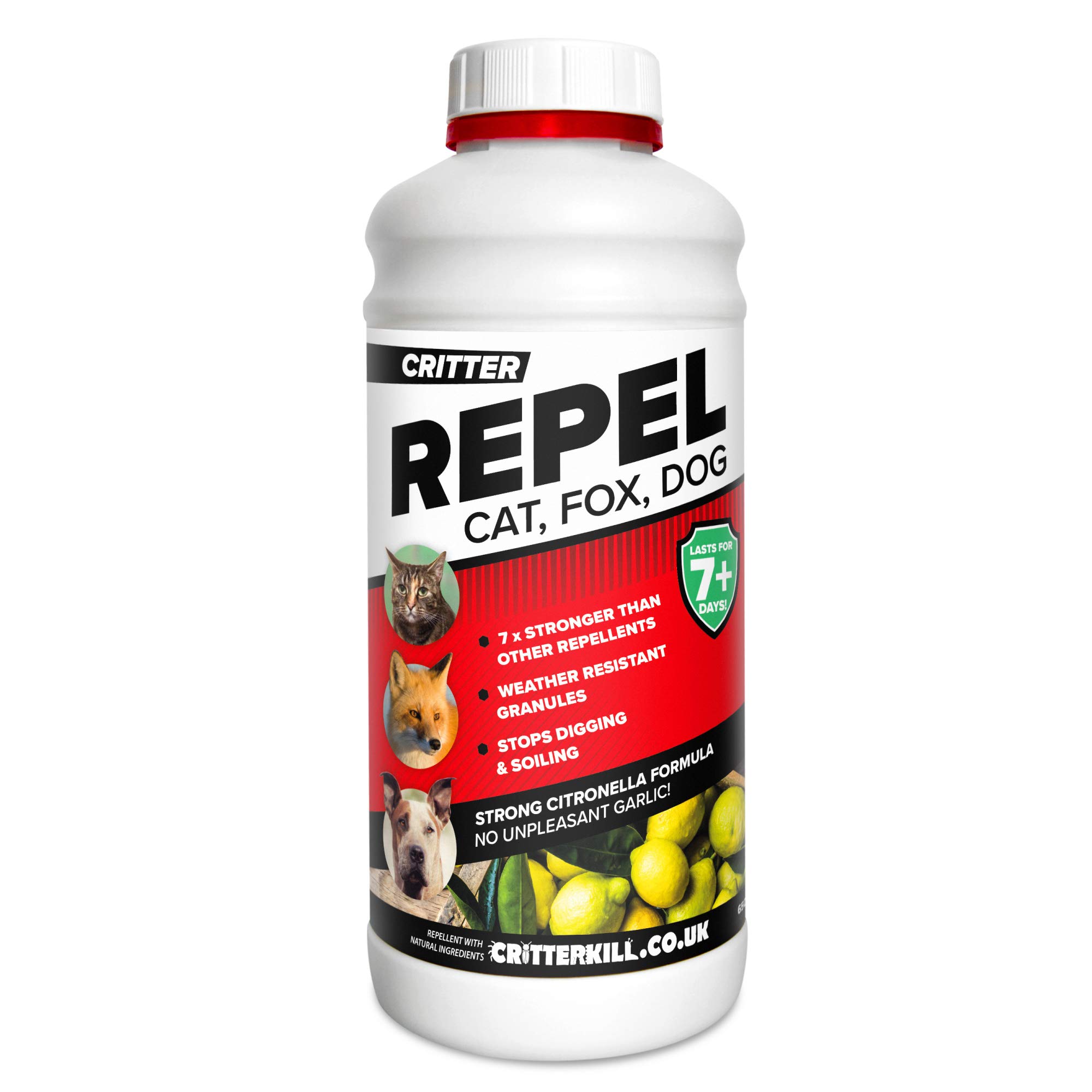 Critter REPEL Animal Repellent | Deterrent For Unwanted Garden Visitors Including Cats, Dogs & Foxes (1 x 650g)