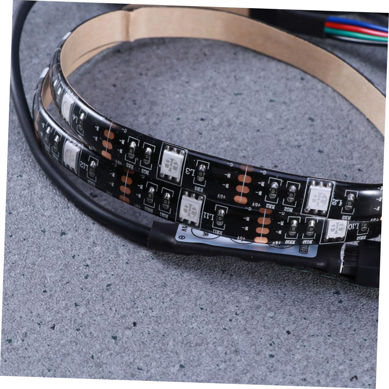 QUMIIRITY Flexible Led Strip Lights 0.5m RGB Led Strip USB Power Non- Easy to Stick for Tv Computer Decor