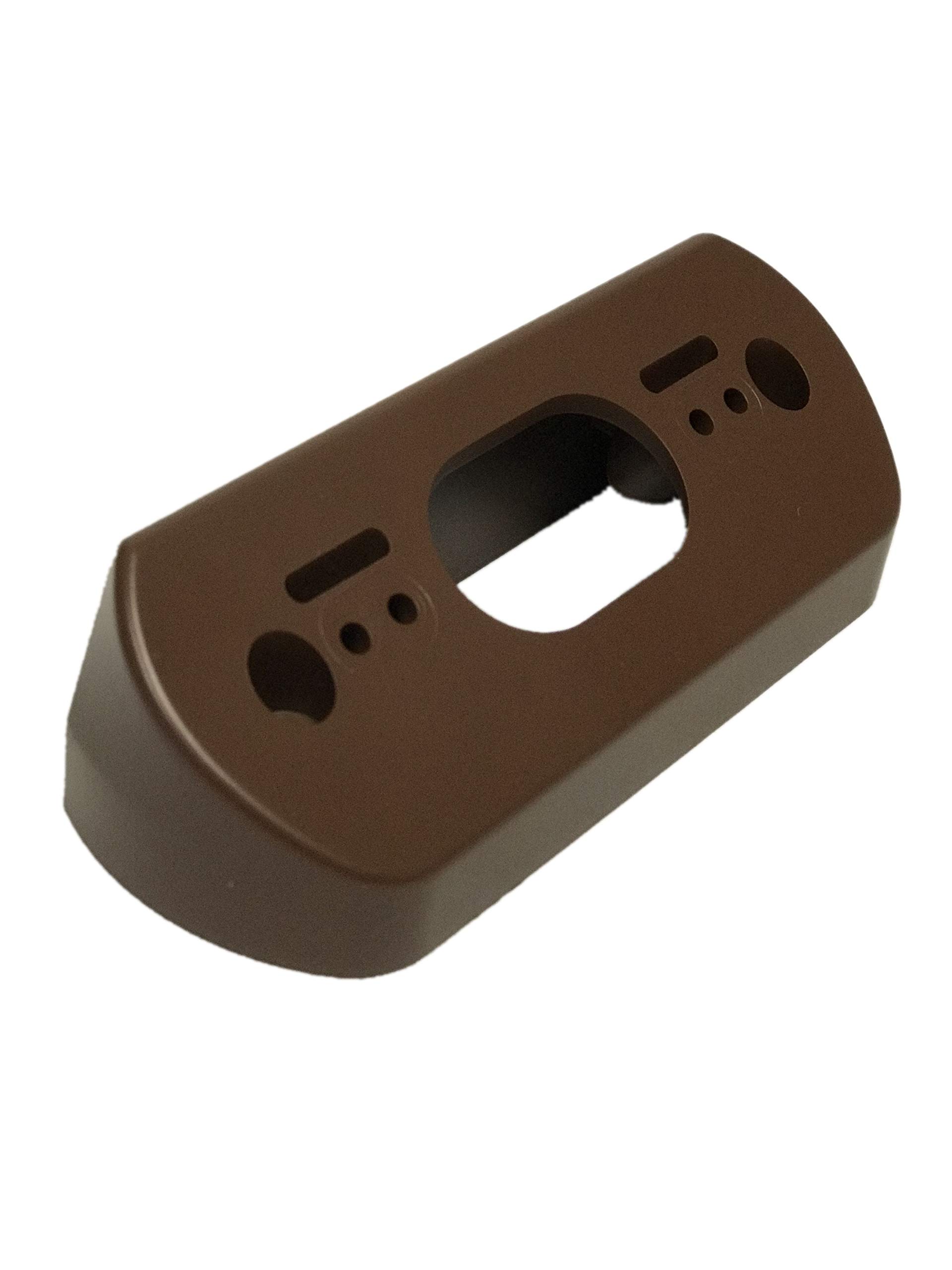 Wall Plate with 30 Degree Angle Mount for Nest Hello Video Door Bell - Coffee