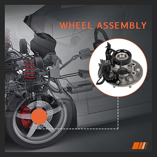 Miniatura 2 de DRIVESTAR 515107 RWD Buje de rueda delantera y rodamiento Derechalado del pasajero para Chevrolet Colorado 2004 05 06 07 08, para GMC Canyon 06-08,