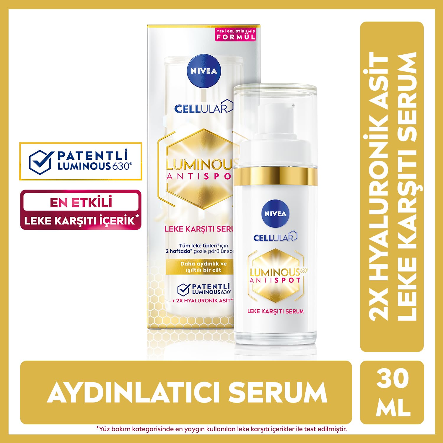 Nivea Luminous630 Leke Karsiti Serum 30ml + Luminous630 Leke Karsiti Gece Yüz Kremi 50ml