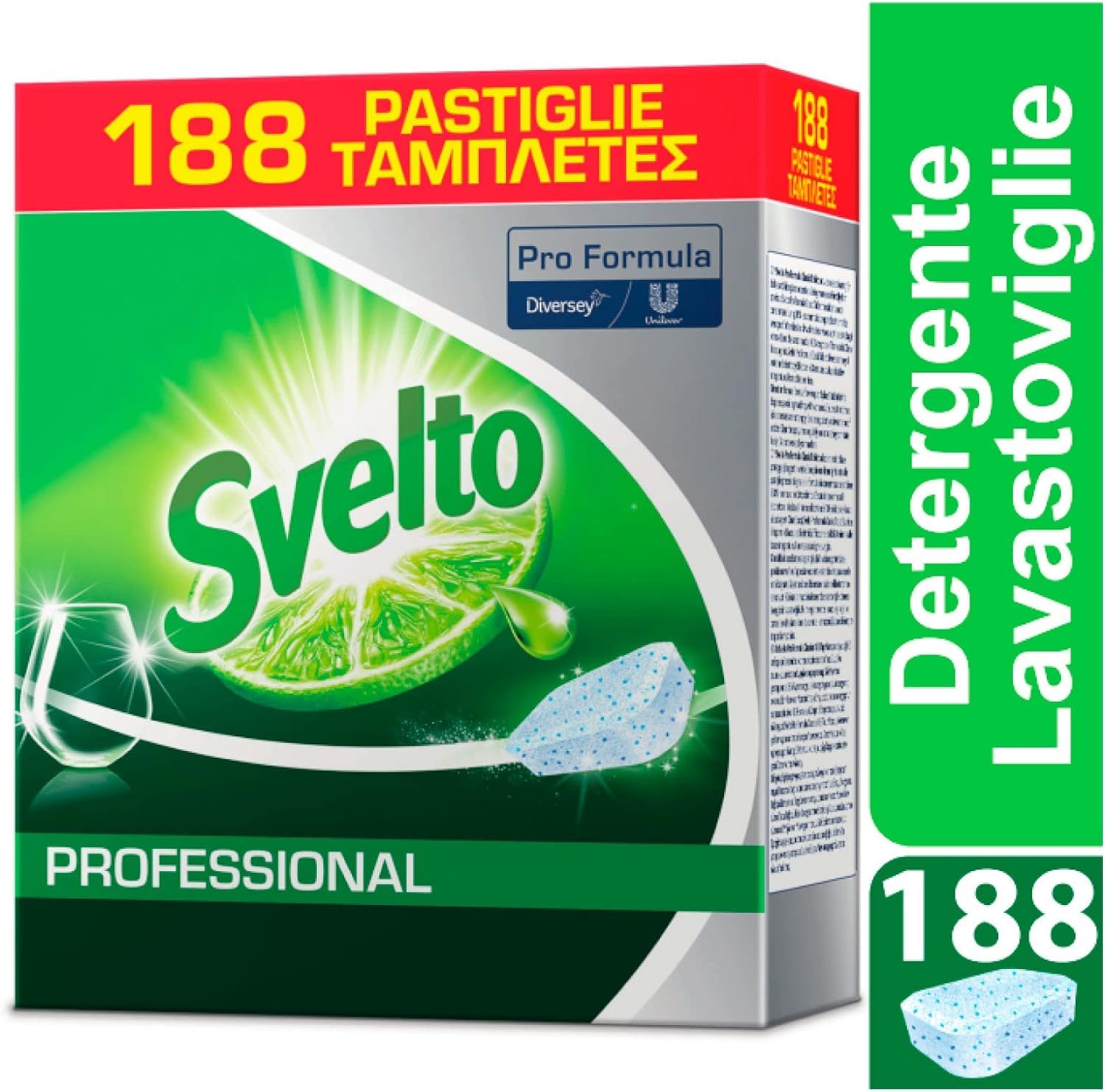 Confezione Risparmio Tresorí-Svelto Professional Detersivo Classico in Pastiglie per Lavastoviglie Pro Formula Eco Detergente
