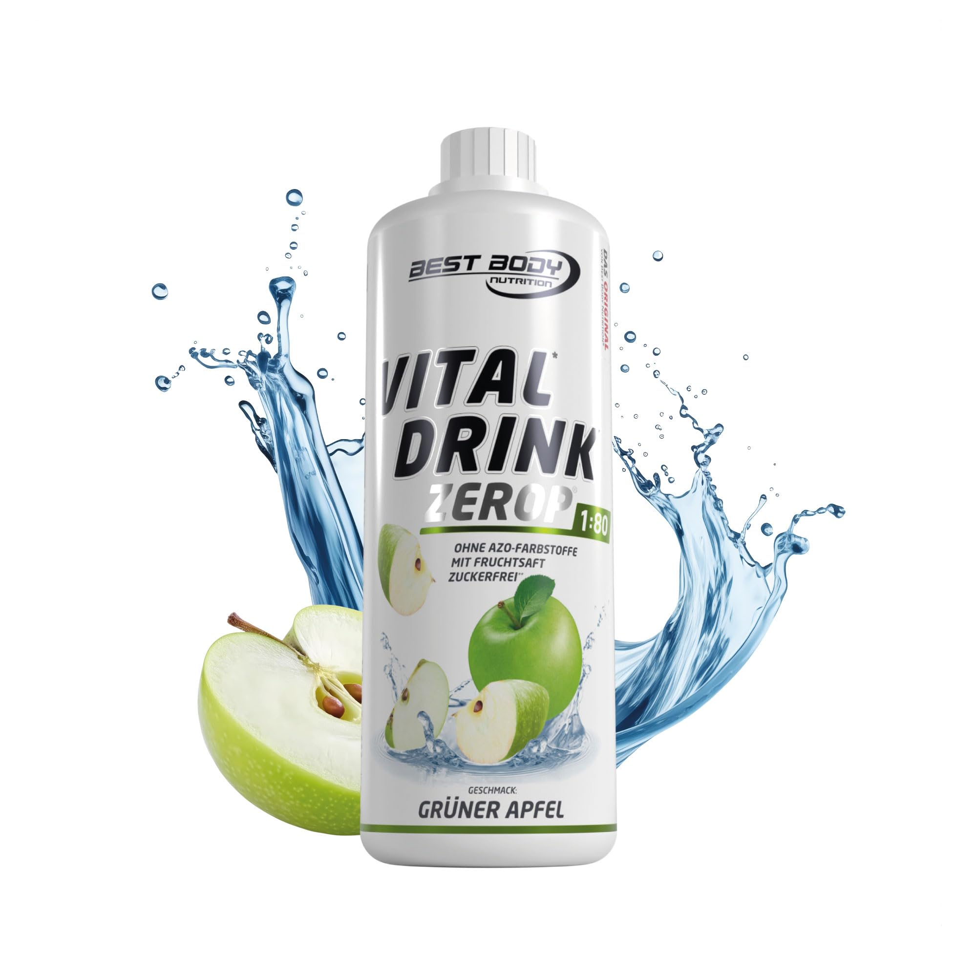 Vital Drink Zerop (1000ml) Green Apple - Intra- & Post-Workout - Intra-Workout