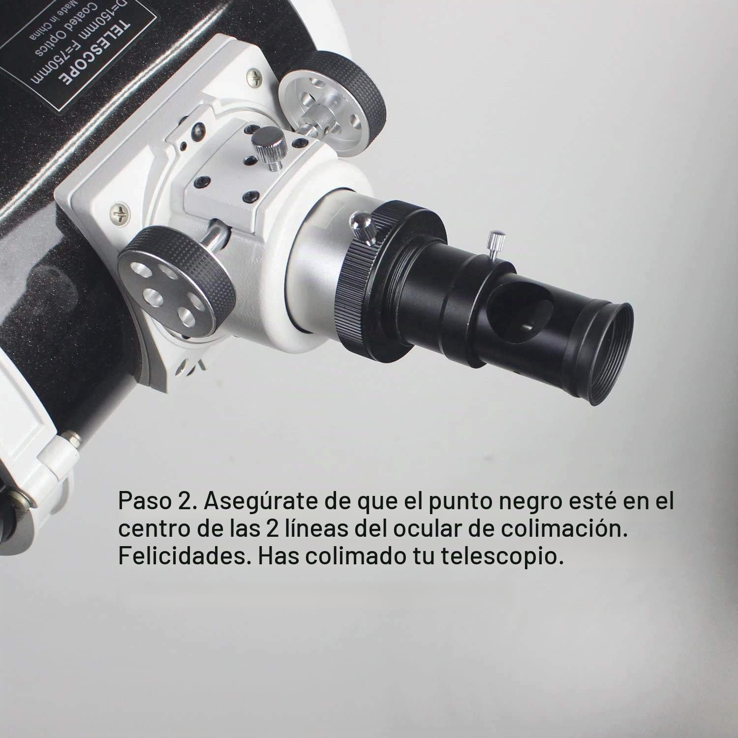 Chesire - Ocular colimador con cuerpo de metal con retícula, ajuste corto de 1.25 pulgadas