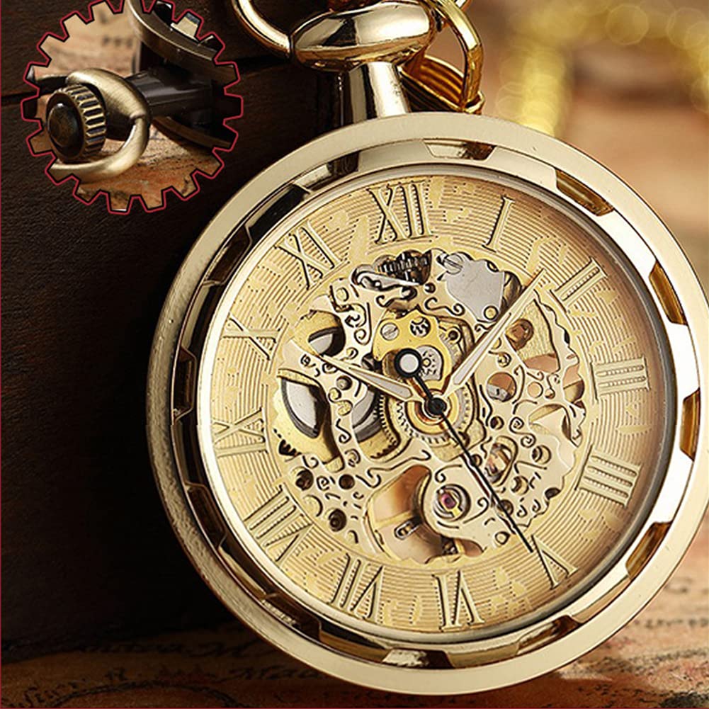 Date A Live Anime Orologio da tasca Tokisaki Kurumi Orologio meccanico creativo per uomini donne ragazze fan regali con catena sottile