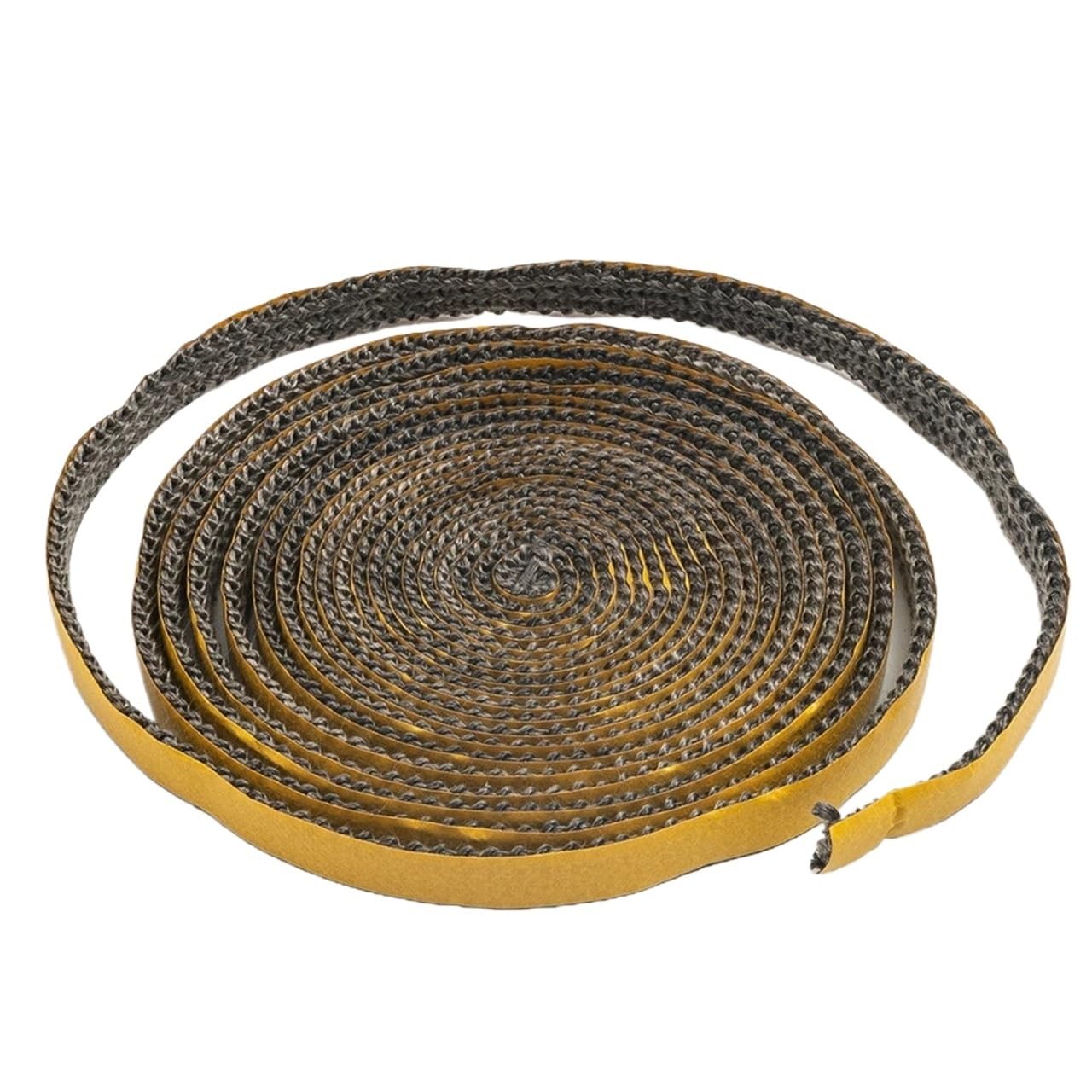 Guarnizione Stufa a Legna Corda autoadesiva for guarnizione for camino, 1 rotolo da 4 m | Nastro sigillante in fibra di vetro for stufe for forni. Cavo for guarnizione della porta
