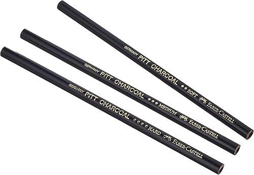 Miniatura 3 de Faber-Castell Pitt Natural Willow - Juego de 3 lápices de carbón