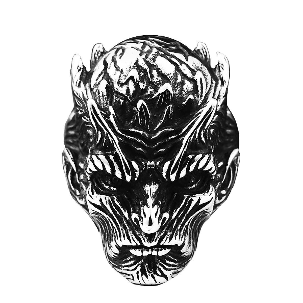 Heavy Metal Hardcore Biker Stainless Steel Ring for Men Boys & Bikers