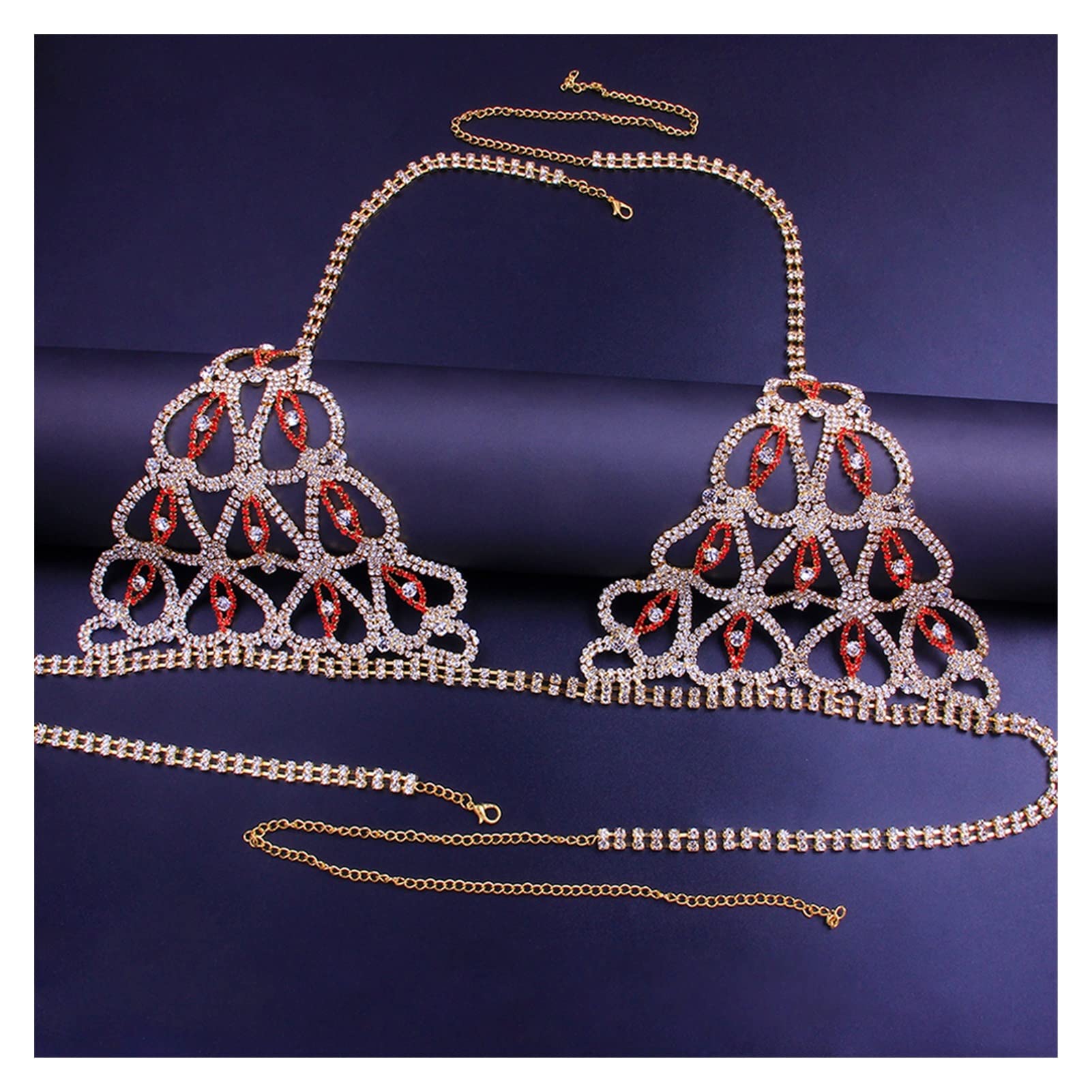 Amazon.co.jp: ボディチェーンセクシーボディチェーンハートライン