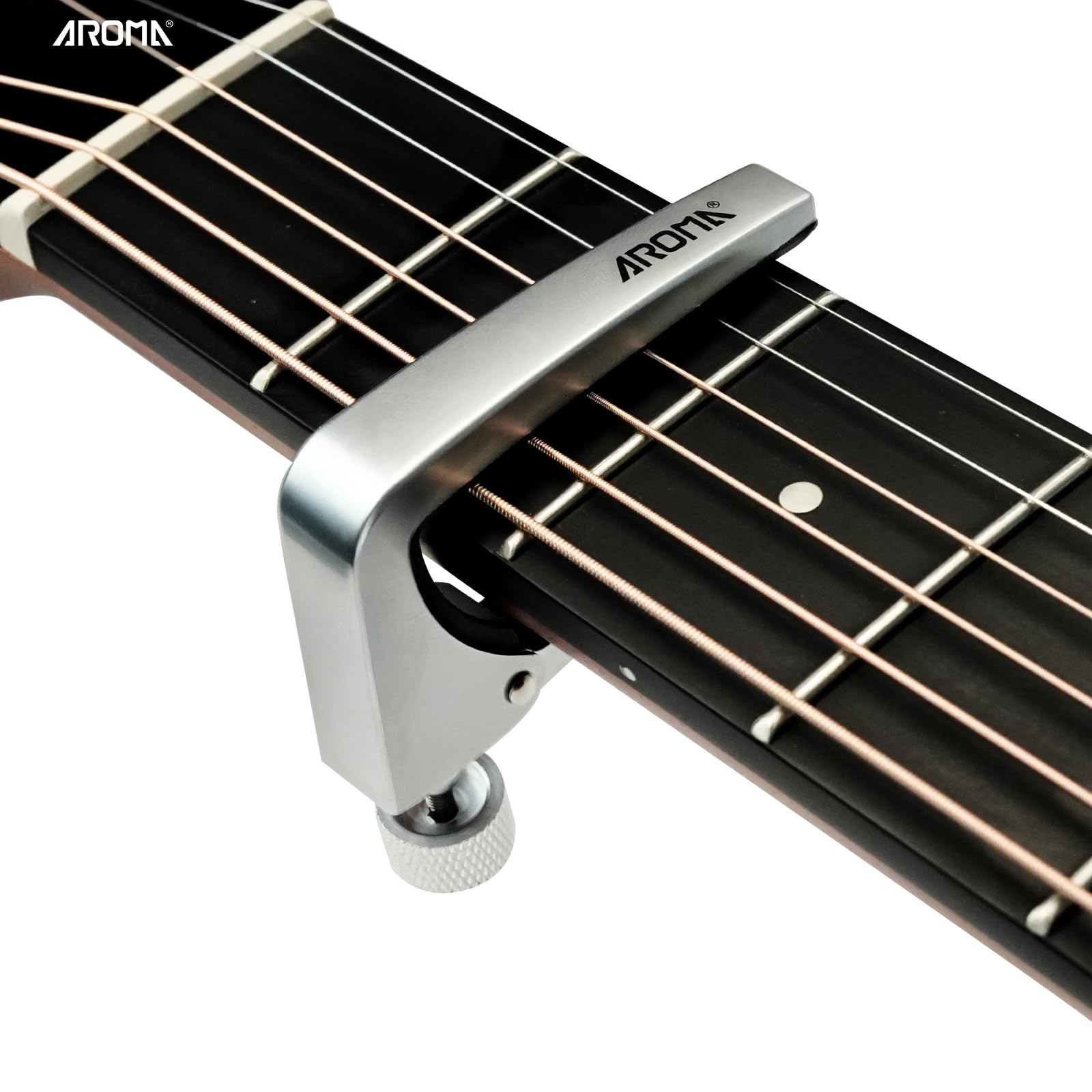 6 String Acoustic Electric Guitar Capo Aroma Professional Guitar Capo - One Hand Quick Release For Acoustic & Electric Guitars Zinc Alloy Acoustic Electric Guitar Capo