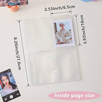 【新品未開封】BounPrem Photobook写真集 &両面カード6枚セット Amazon.com: Spakon Mini Photo Album with 20 Pcs Inner 6 Ring