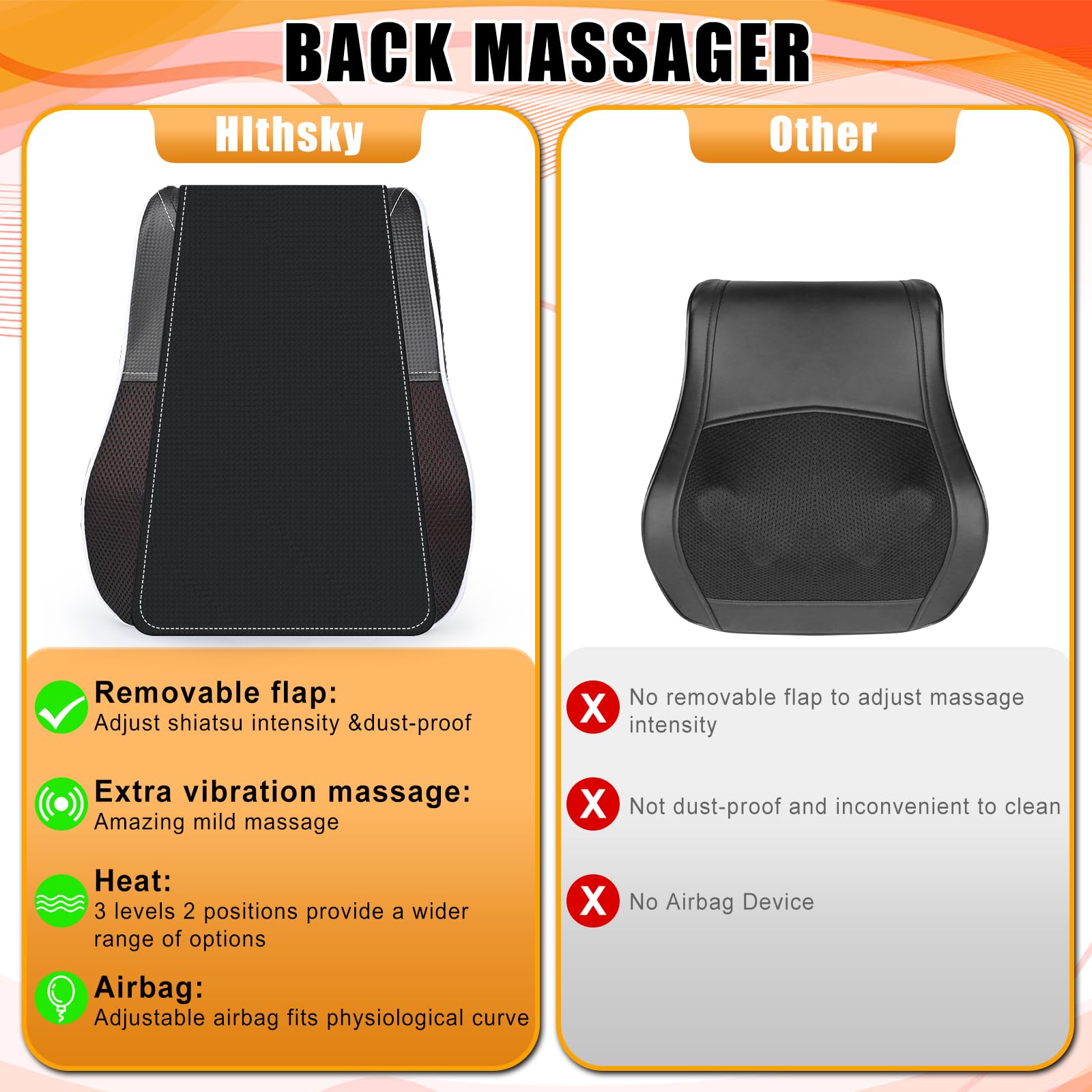 Shiatsu masażer szyi i pleców z ciepłem, masażer szyi do łagodzenia bólu, tkanek głębokich, poduszka do masażu pleców, ramion, nóg, prezent dla