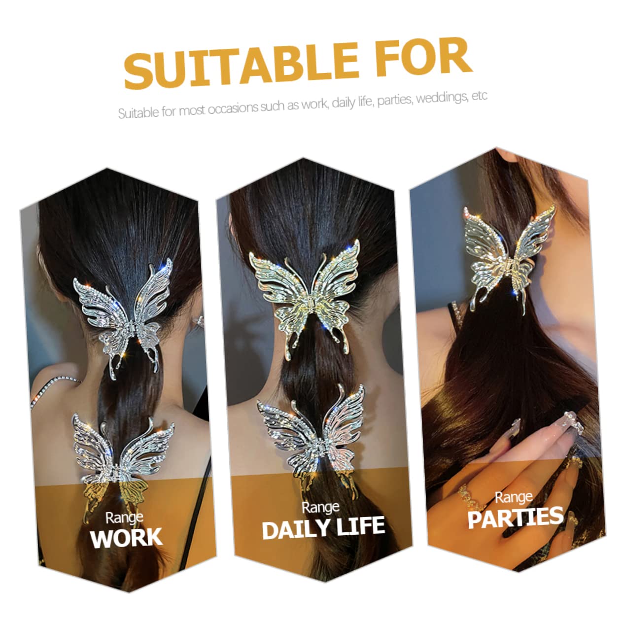 ABOOFAN 10pezzi Fermagli Per Clip Per e Ragazze Accessori Per Speciali Come e Matrimoni Piccole Per Lunghi Colori Casual