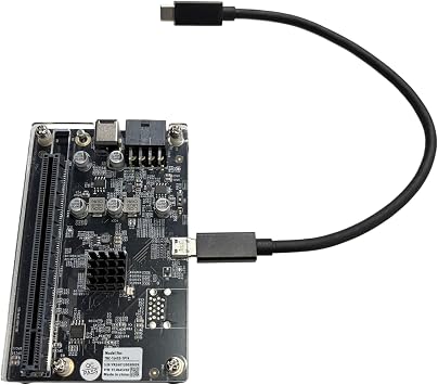 PCIE 3.0 x16 22Gbps eGPUドッキング、Thunderbolt 4ケーブル、Windowsノートパソコンコンソール用の外部GPUグラフィックスカードネットワークカードと互換性があり、Thunderbolt 3/4 USB 4アダプターを搭載