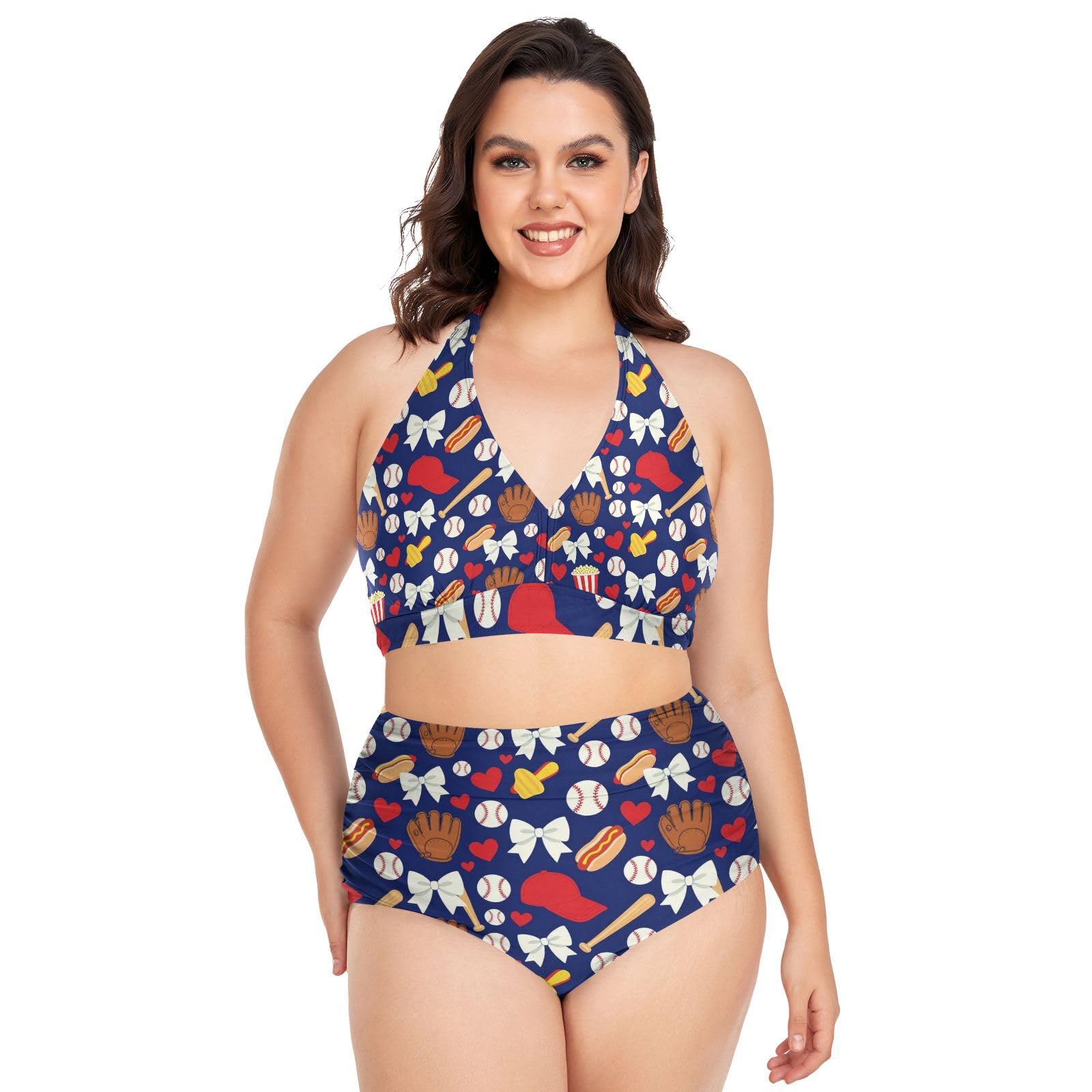 FRODOTGV Stroje kąpielowe damskie plus size L-4XL