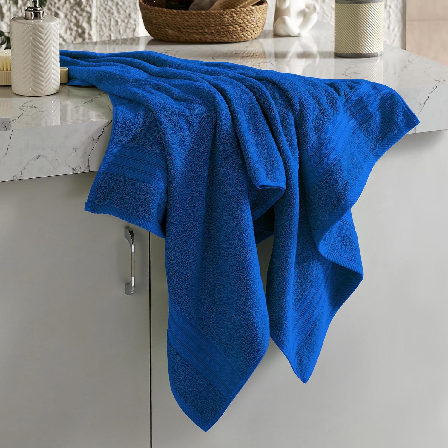Layers 100% Cotton Bath Towels - Soft & Absorbent -16