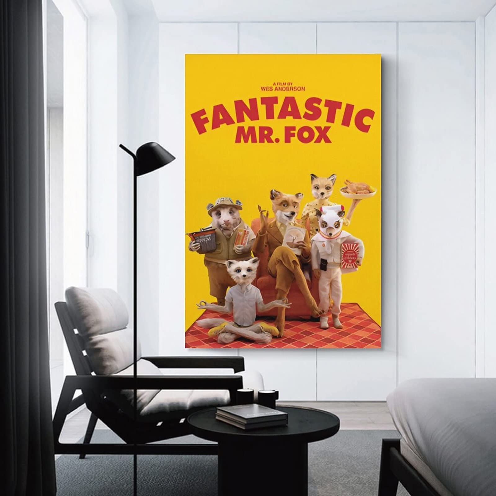 HUAYEEENT Fantastic Mr. Fox Poster Wall Art Canvas Cover