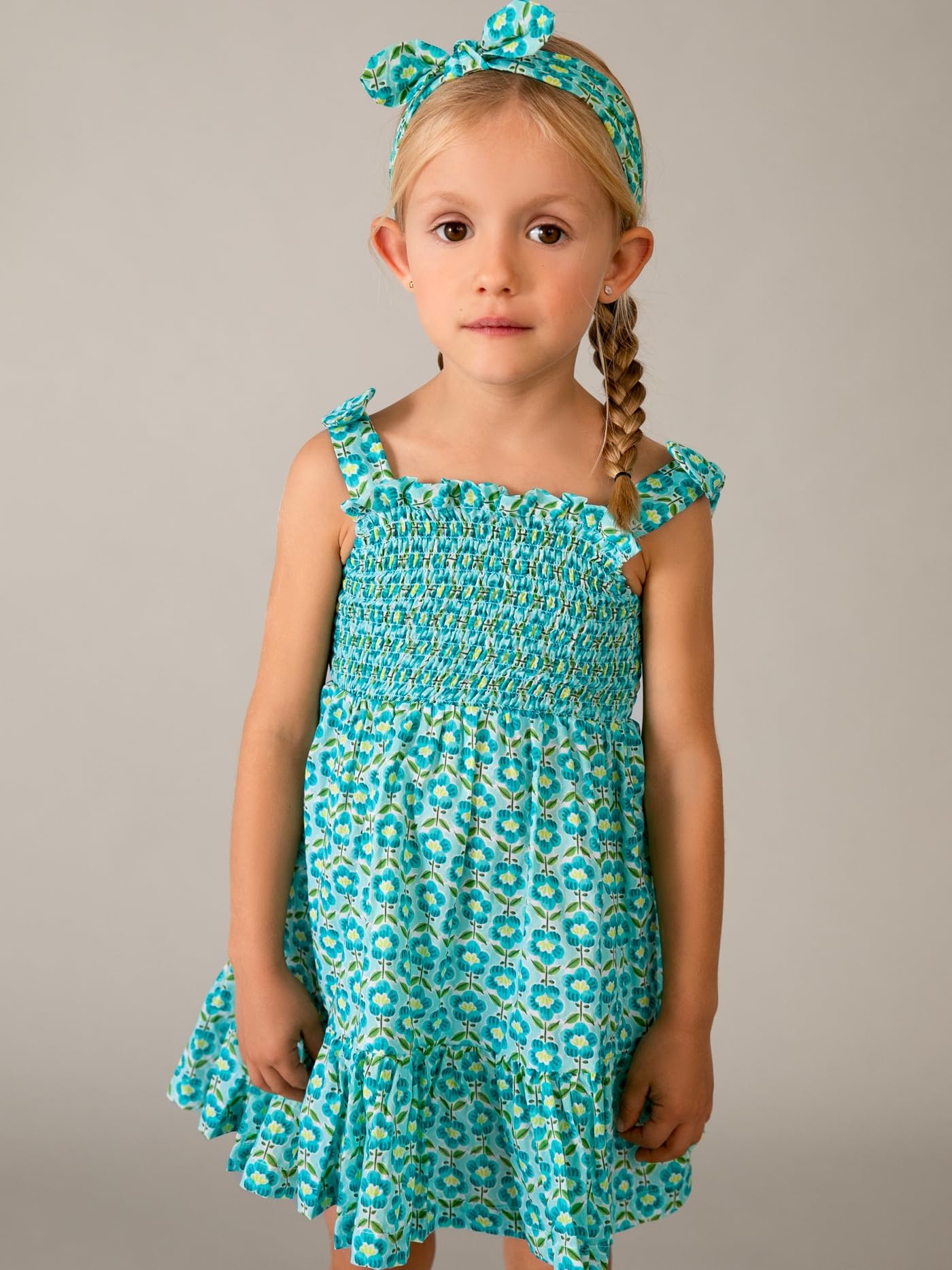 Mayoral Vestido Estampado Banda para niña Oceano
