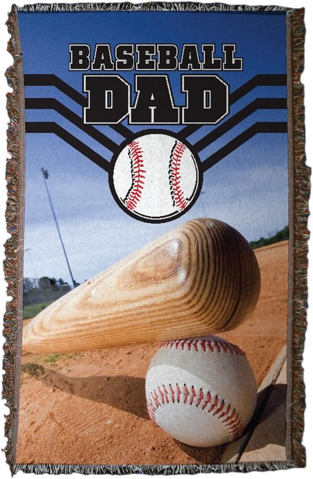 VictoryStore Blanket - Baseball Dad Woven Blanket, Polyester, 35x54 Inches