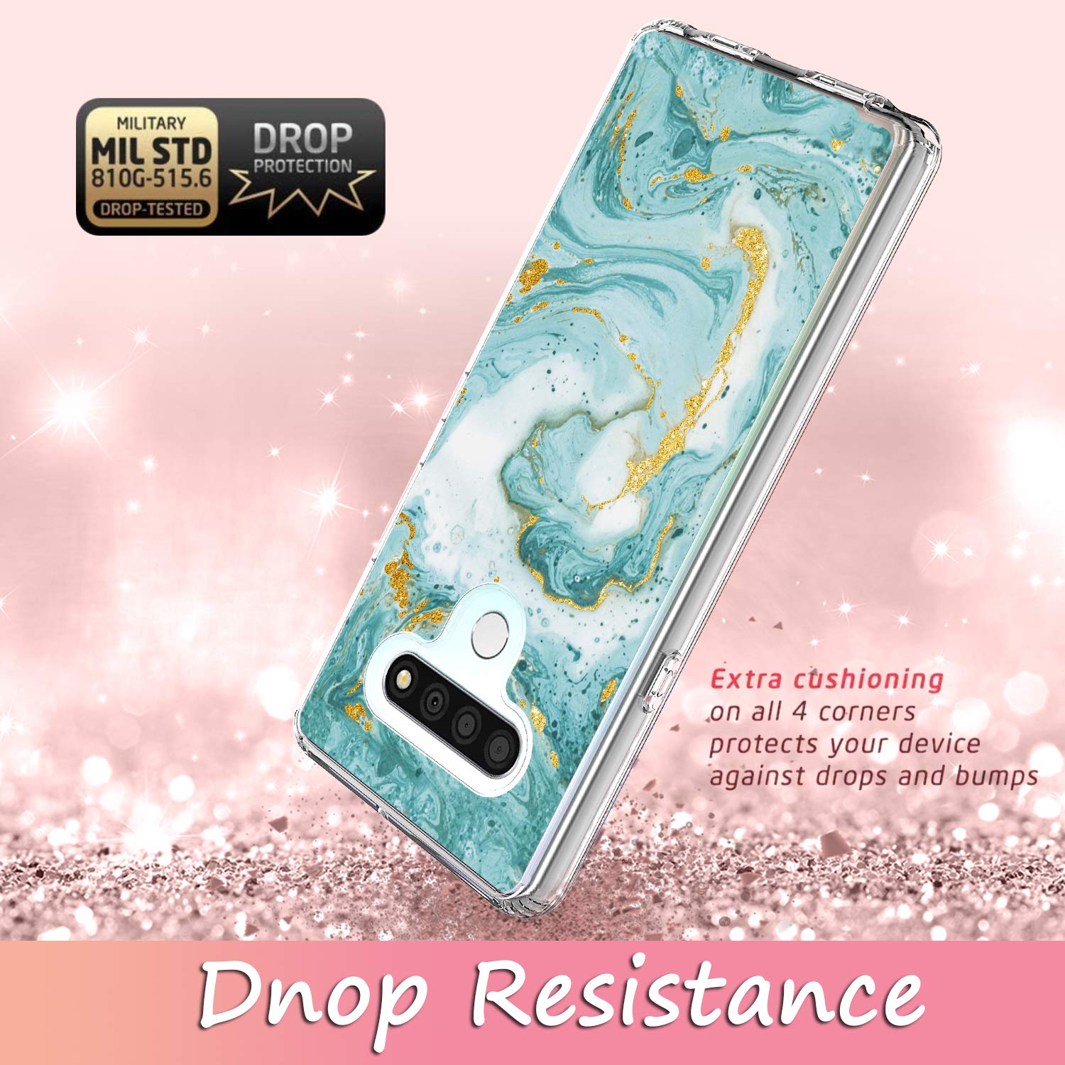 MATEPROX Custodia Brillantini Compatibile Con IPhone 13 PRO Cover Scintillante Cristallo Glitter - Foto 10
