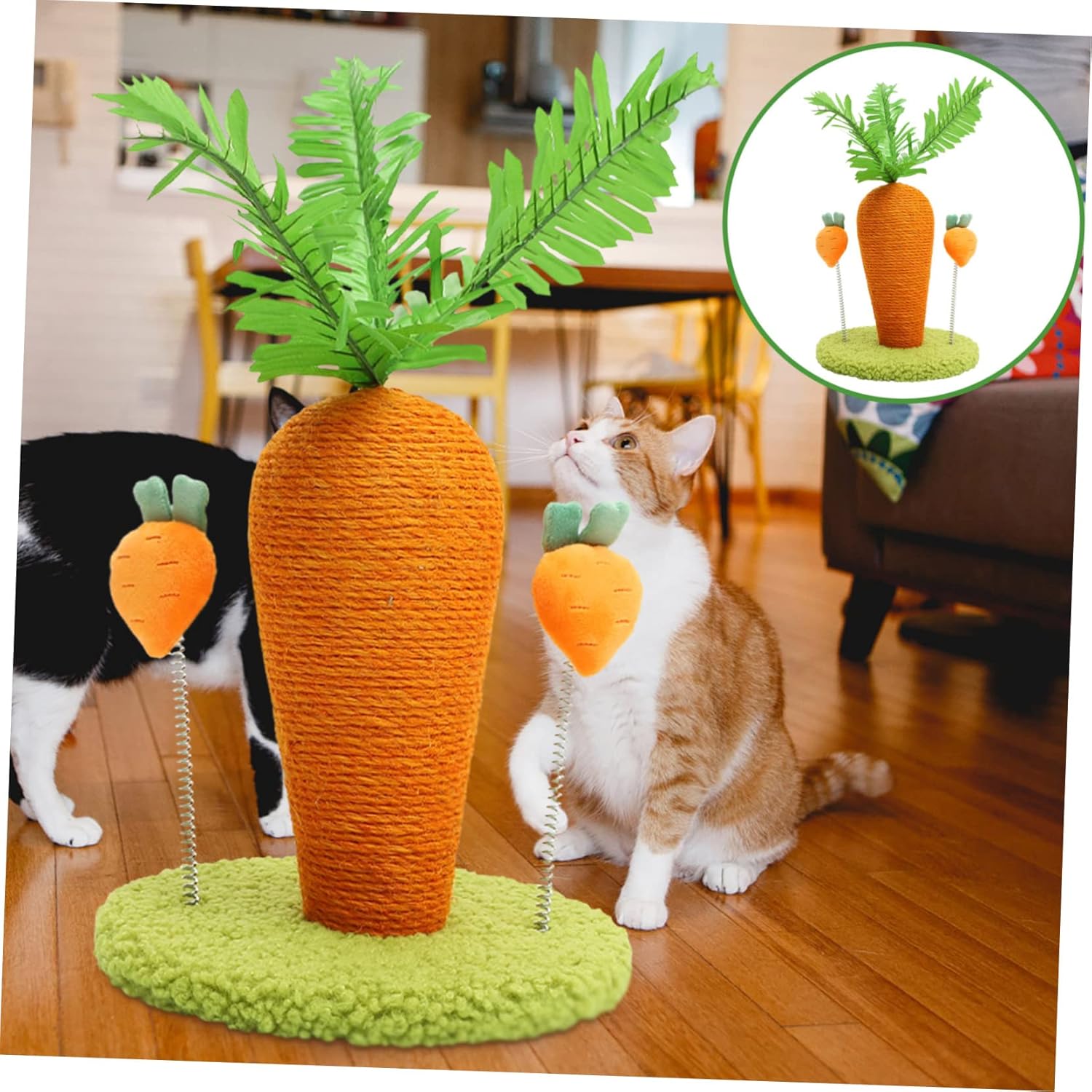 Cat Scratching Toy Cat Reptile Post Cute Carrot Shape Comfortable Skin-Friendly