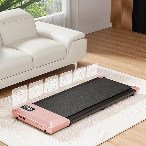 Miniatura 6 de DeerRun Almohadilla para caminar mejorada 2024, caminadora inteligente para debajo del escritorio para el hogar, cintas de correr sin montaje,
