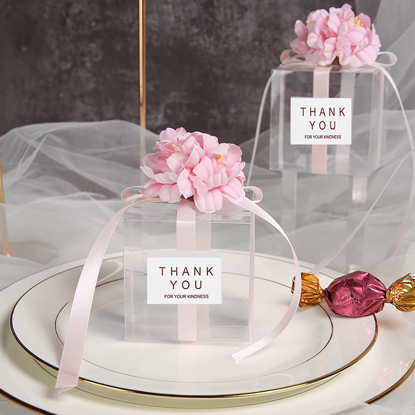 Emballage Cadeau Boite Transparente