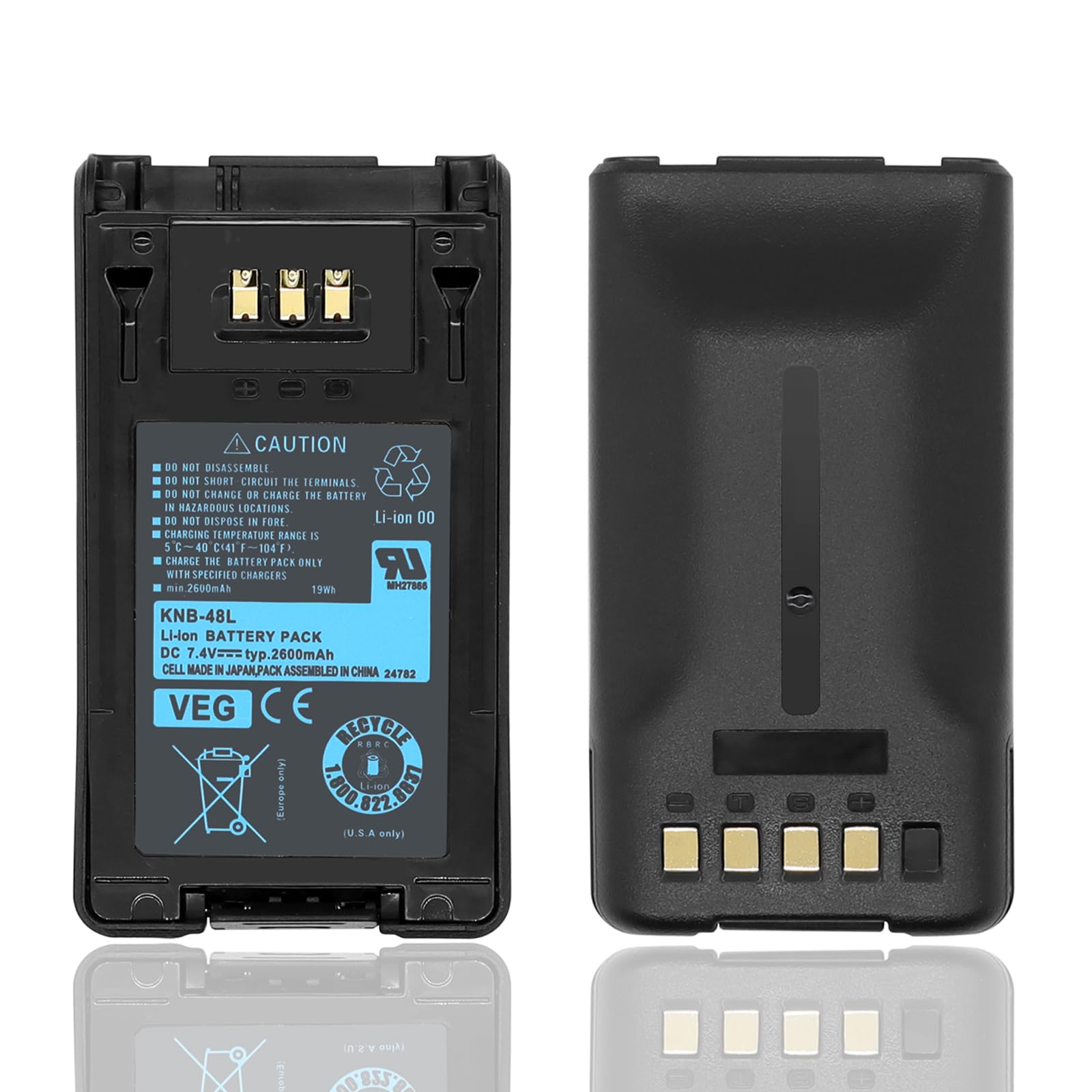 LIENIAO KNB-48L Battery KNB-47L [2025 New Version] for Kenwood NX-200 NX-300 TK-5220 TK-5320 NX-200S NX-300S NX200 NX300 Battery