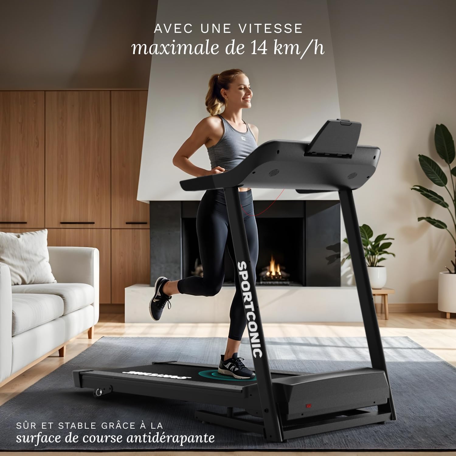 Tapis de Marche Pliable Inclinable – Tapis de Course Silencieux avec Télécommande – Walking Pad Compact pour Sport à la Maison & Bureau