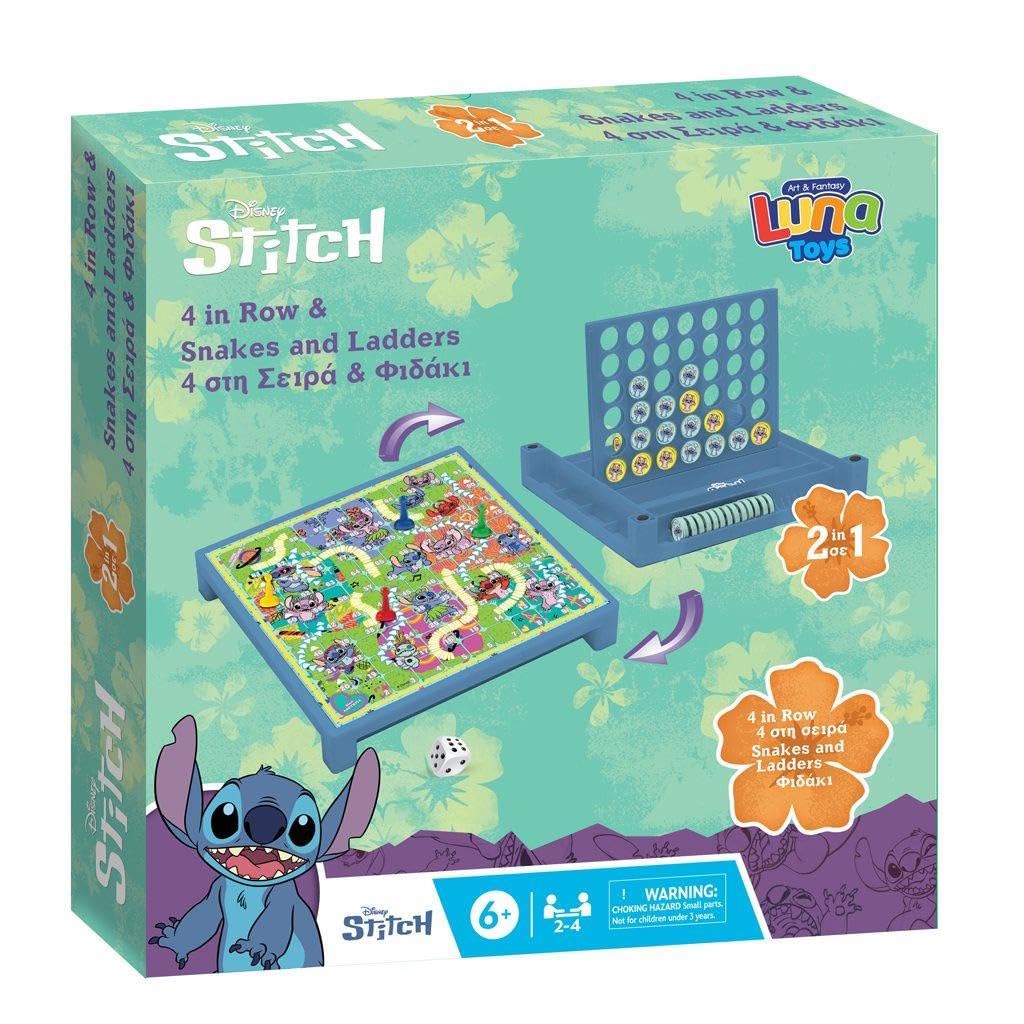 Lilo & Stitch 2-in-1 Board Game, 9.45" x 11.02" x 0.04"