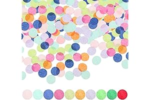 10,000 Rainbow Circle Confetti