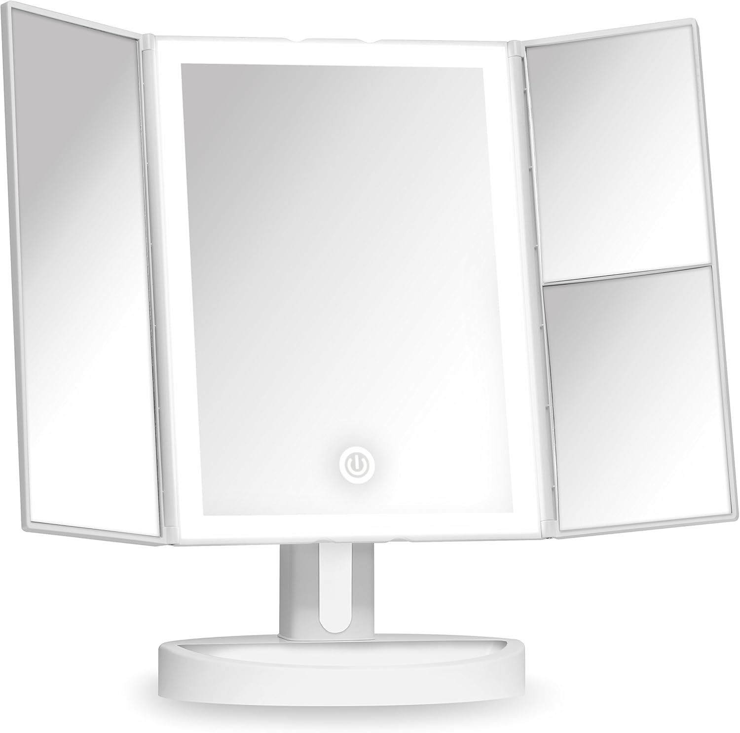 Fancii Trifold Vanity Mirror with LED Lights, Lighted