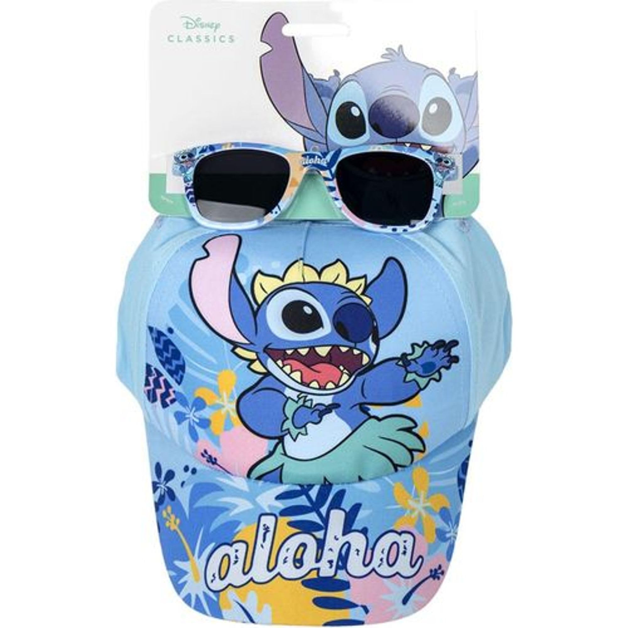 Disney Gorra y Gafas de Sol Infantil Original Set Unisex Protección UV Ajustable