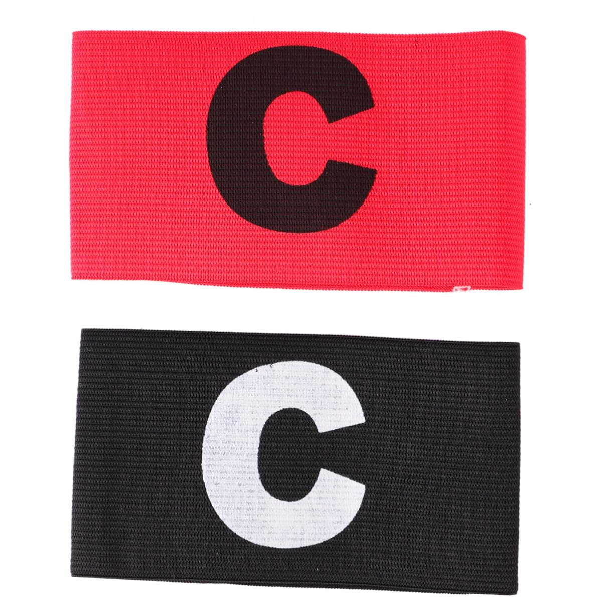 POPETPOP Fascia Da Braccio Fascia Da Accessori Fasce Di Calcio Maniche Braccio Captain Arm Bands Fascia Da Calcio Bande Di Capitani Di Calcio Black