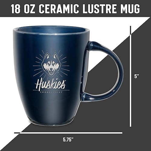 Vista 300 de Rico Industries NCAA - Taza de cerámica con grabado láser, 18 onzas, café y té