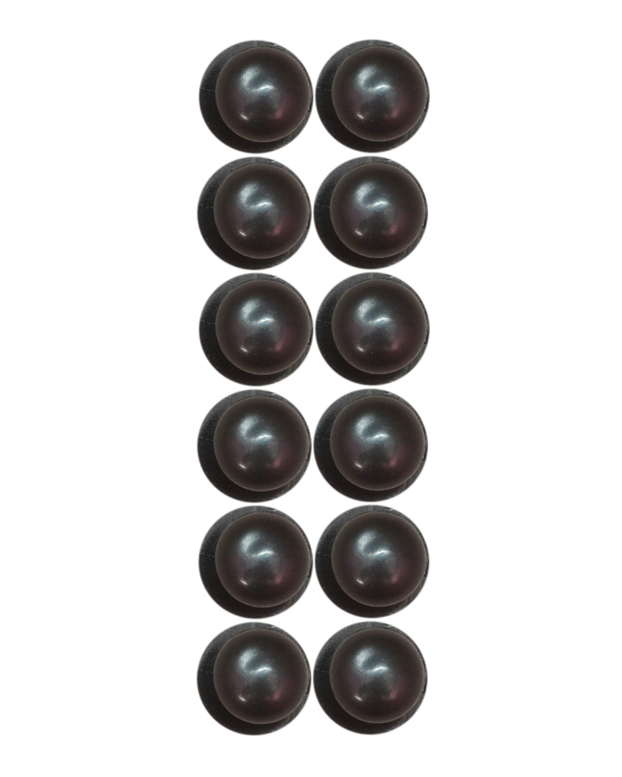 Mushroom Button Chef Coat (Black)