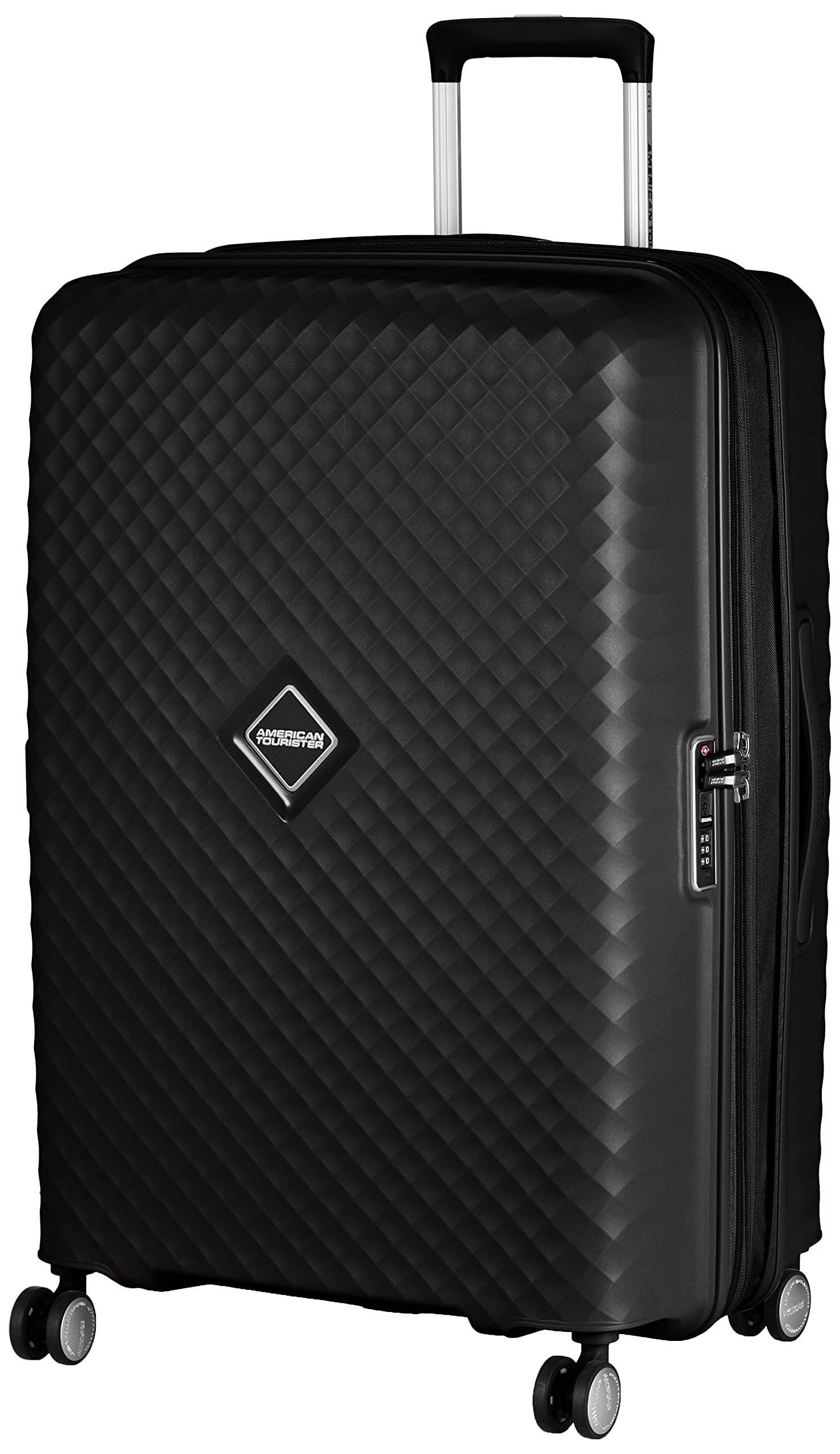 American TouristerSQUASEM SP 75 EXP TSA BLACK Broadcase Wheels