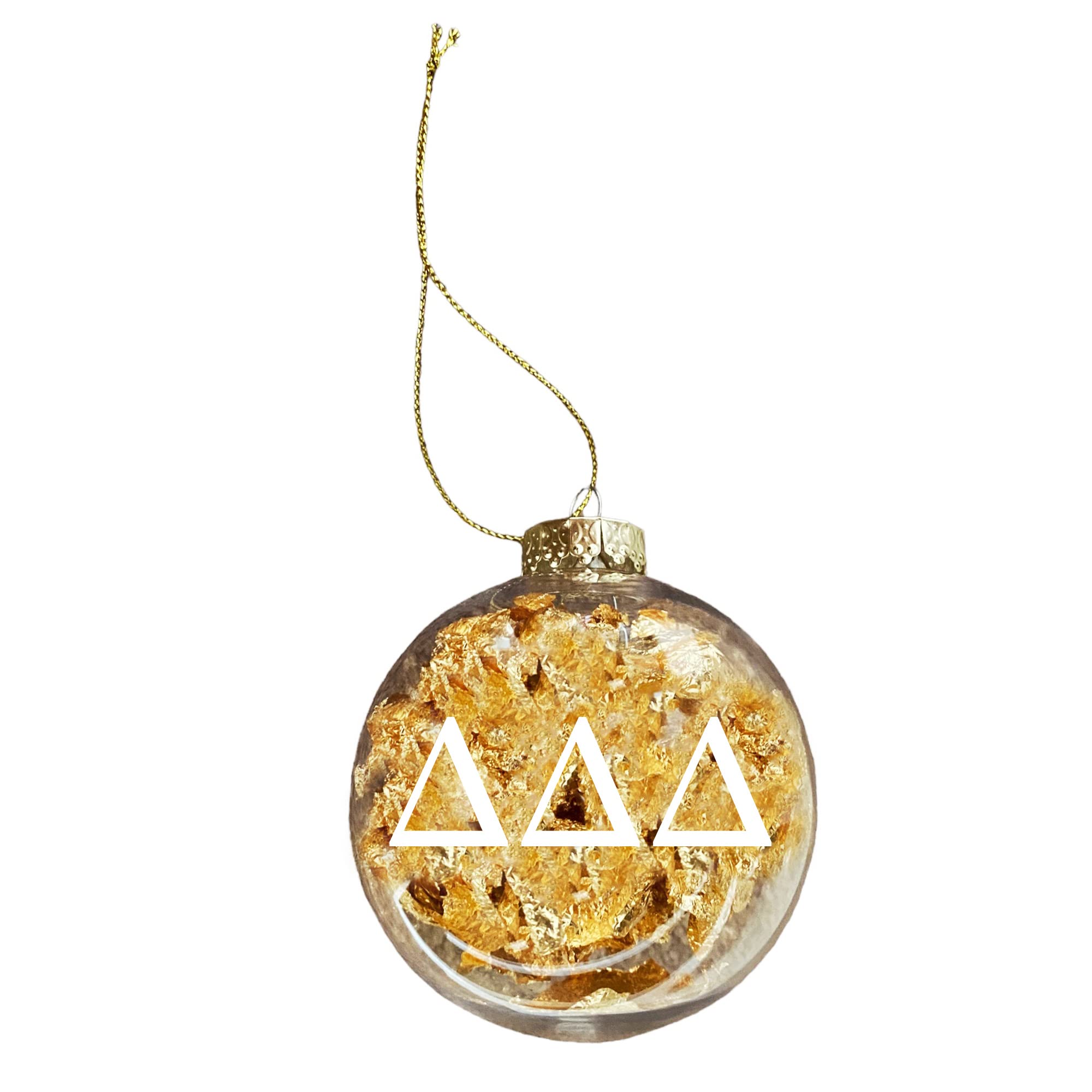 Sorority ShopSorority Shop Delta Delta Delta Ornament - 8cm Clear Plastic Ball Ornament