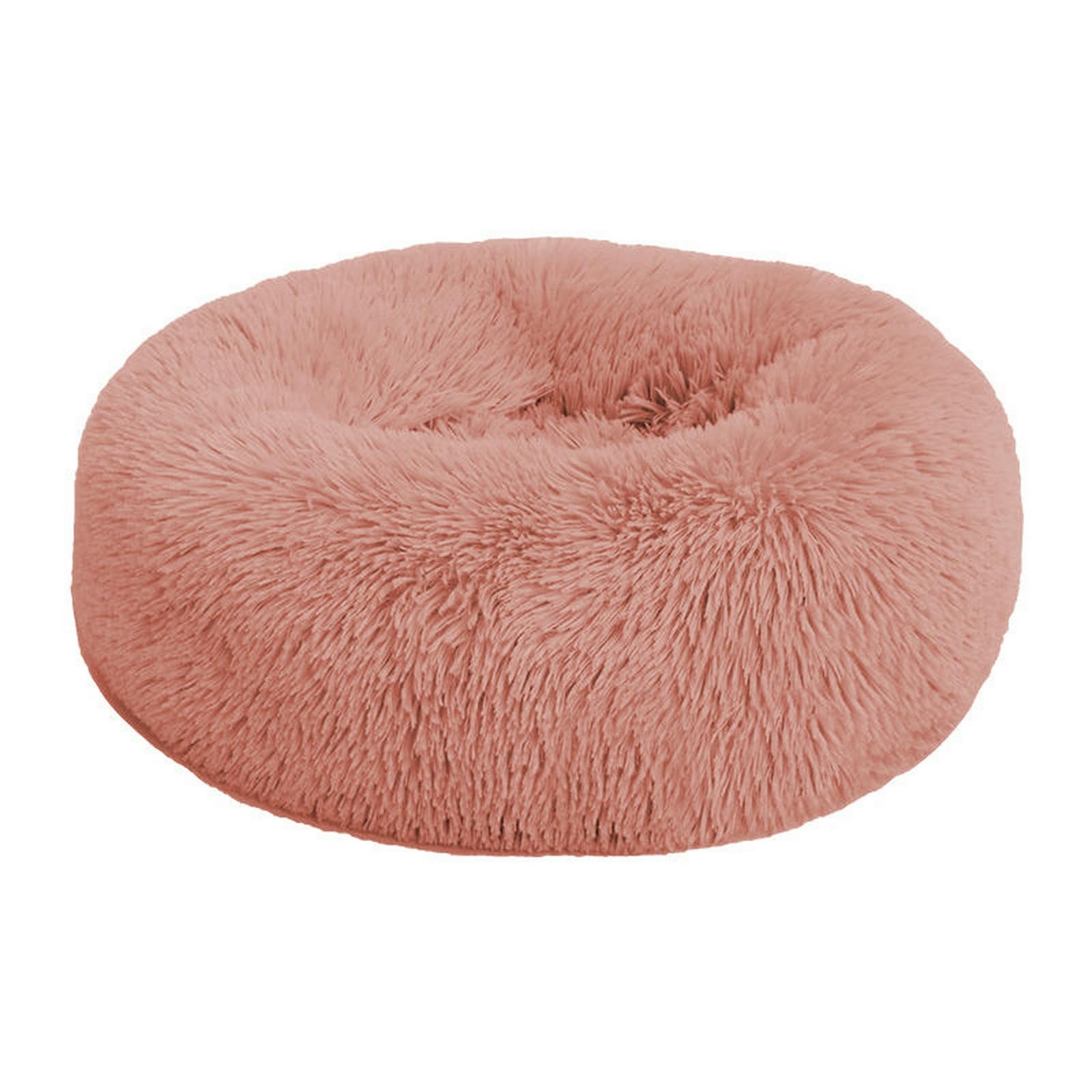 Cuccia Invernale per Gatti Letto Rotondo in Peluche Lettino Cani Tappetino Caldo Animali Domestici-Albicocca-Diametro 120 Cm