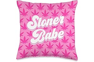 Stoner Pink Pillow: Heaven for Cannabis Enthusiasts