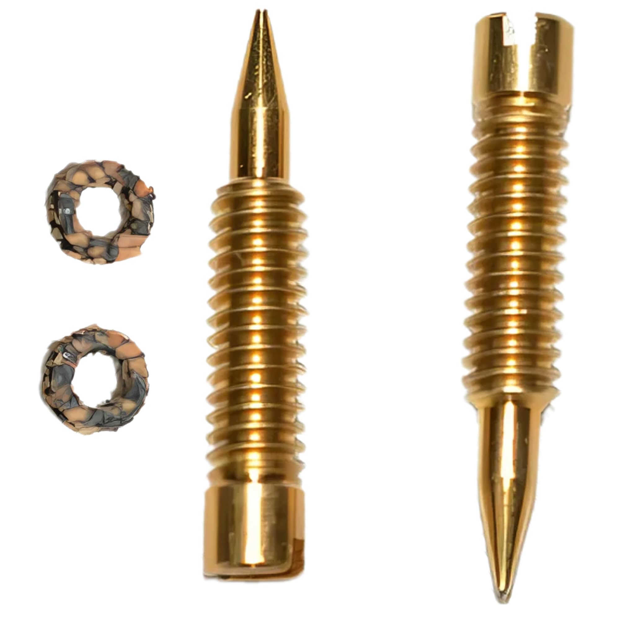 7382-2 (Pair) Idle Air Fuel Mixture Screws Brass With Cork Gaskets Fits For Holley Carburetor
