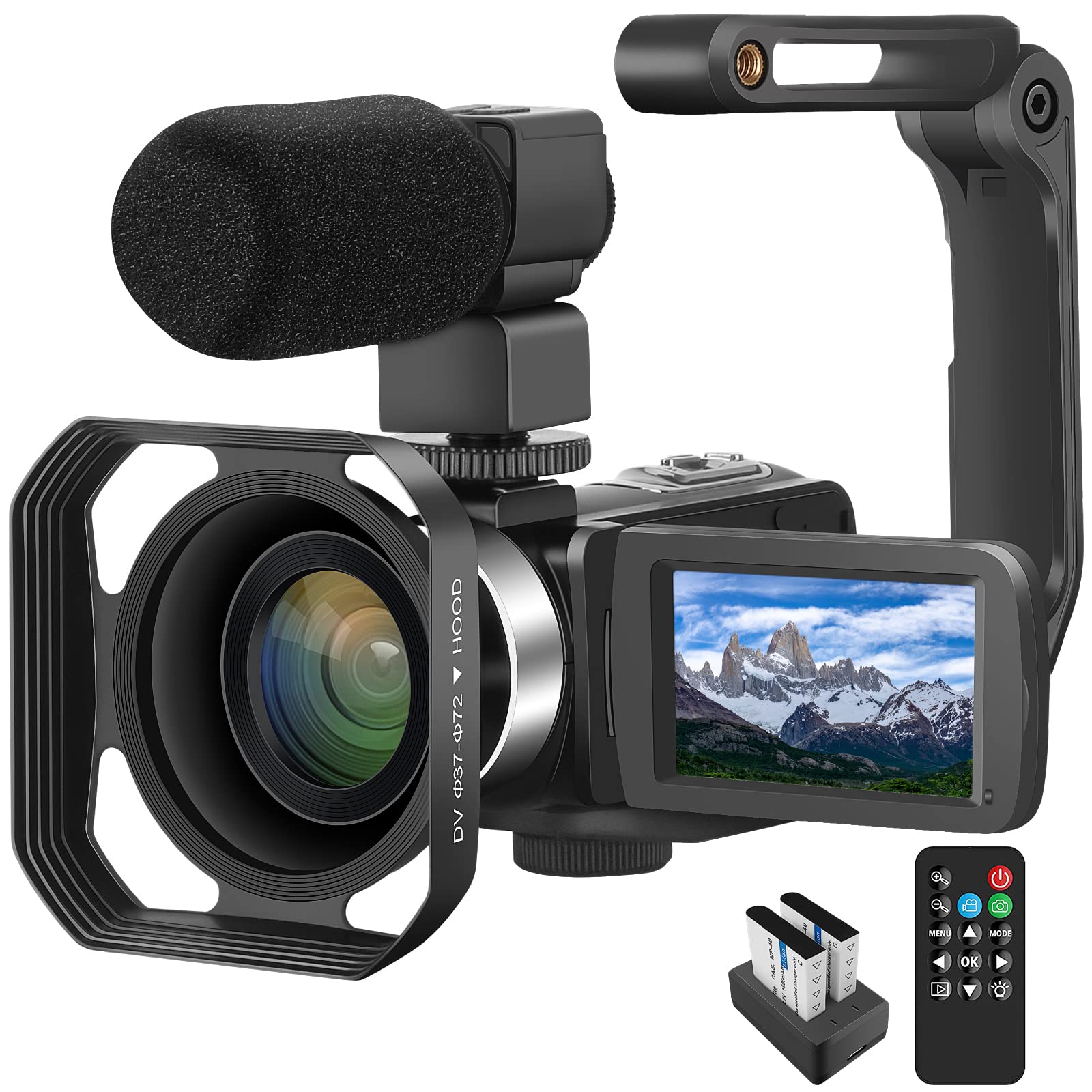 Video Camera Camcorder Vlogging Camera 4K Ultra HD Zoom Live Streaming 4K Camcorder Recorder YouTube